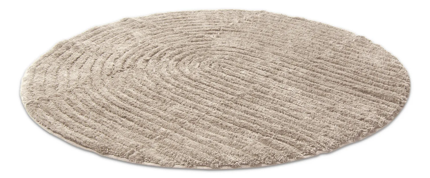 Runder badezimmerteppich - Evena (beige)