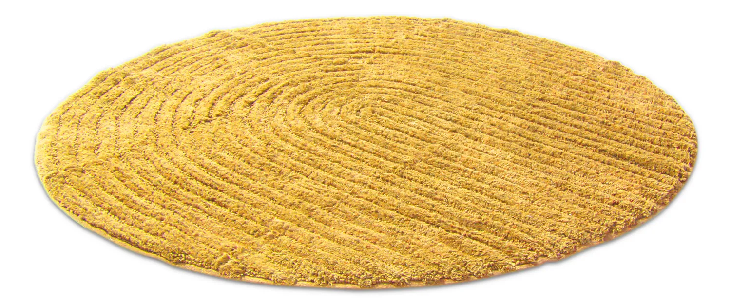 Runder badezimmerteppich - Evena (gelb)