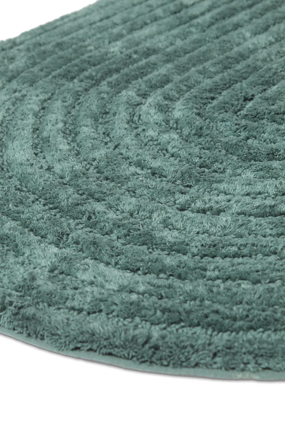 Ovaler badezimmerteppich - Evena (dunkelgrün)