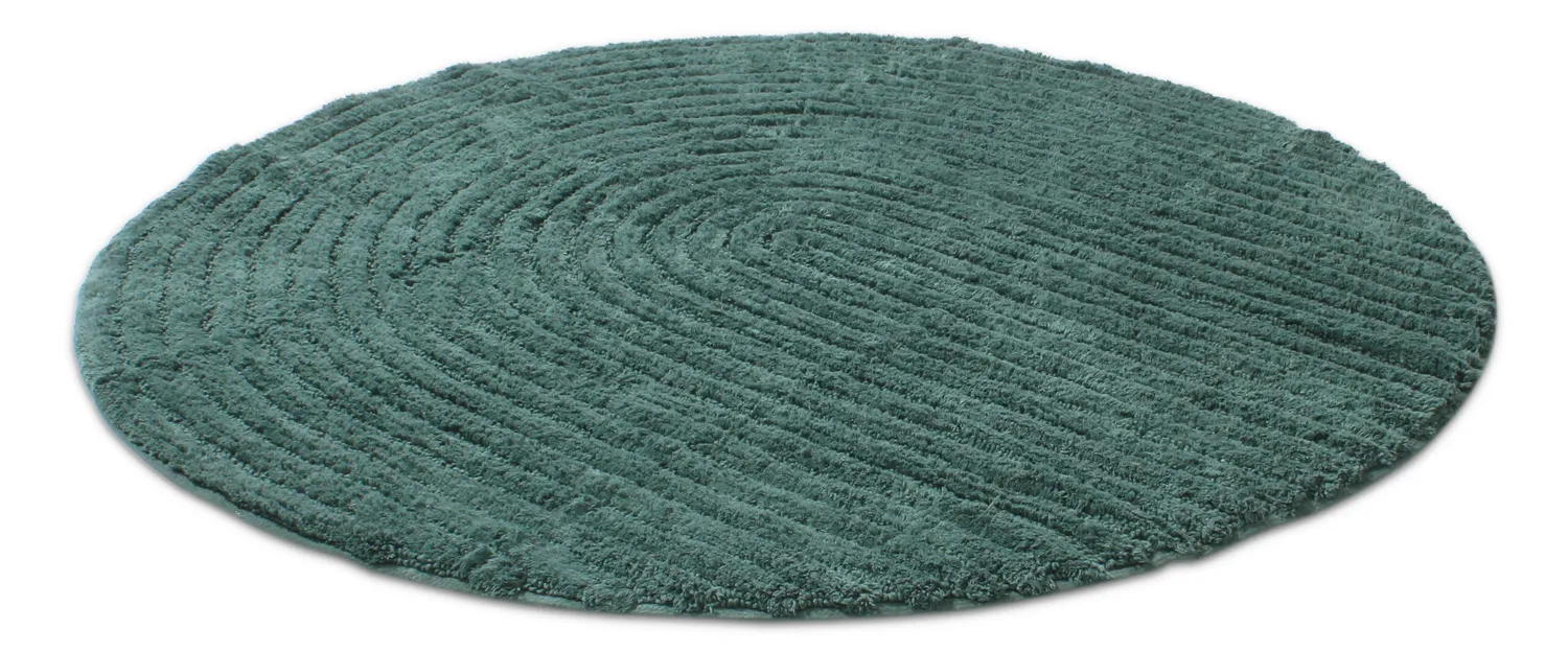 Runder badezimmerteppich - Evena (dunkelgrün)