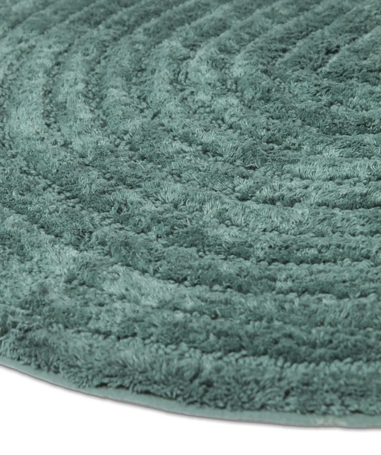 Runder badezimmerteppich - Evena (dunkelgrün)
