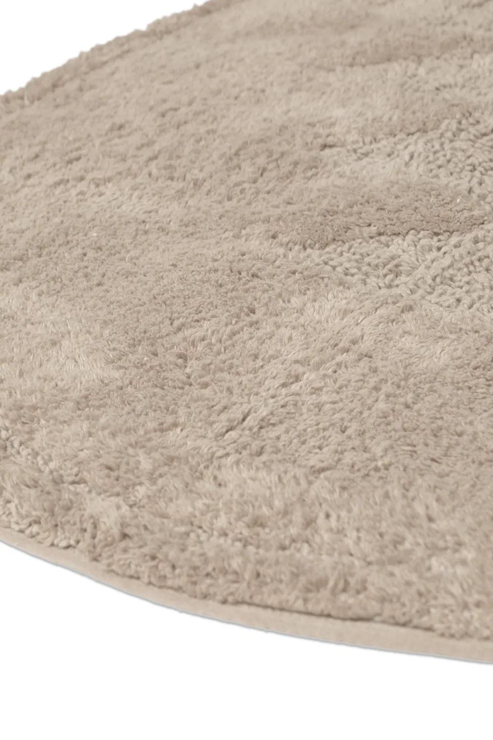 Tapis de salle de bain ovale - Gertie (beige)