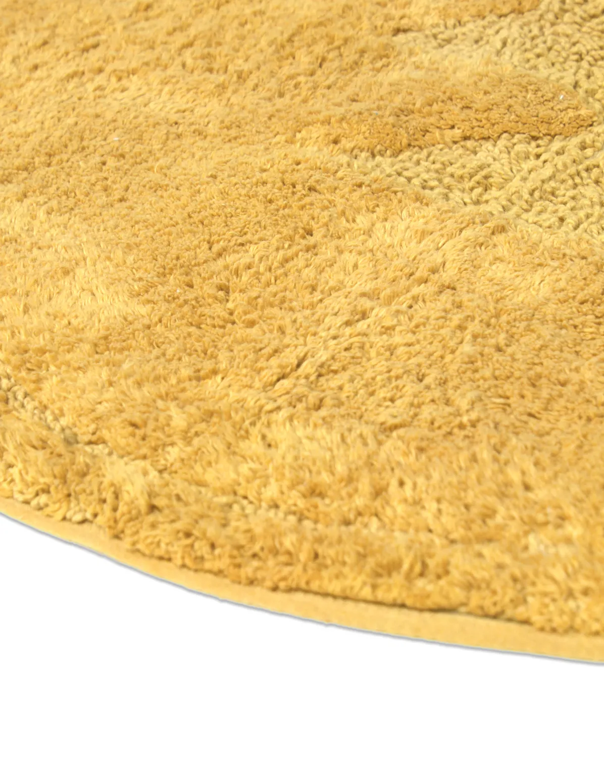 Tapis de salle de bain rond - Gertie (jaune)