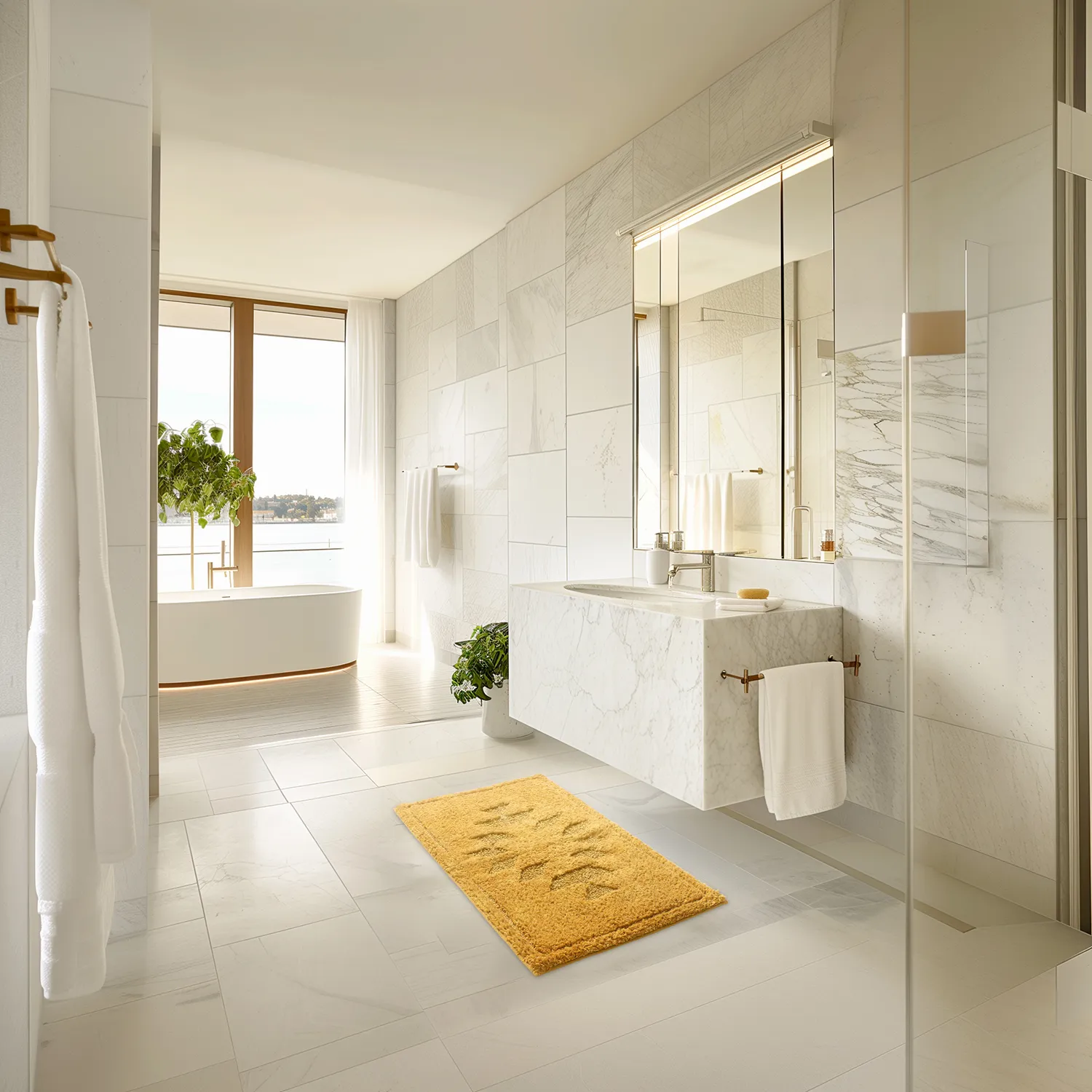 Badezimmerteppich - Gertie (gelb)