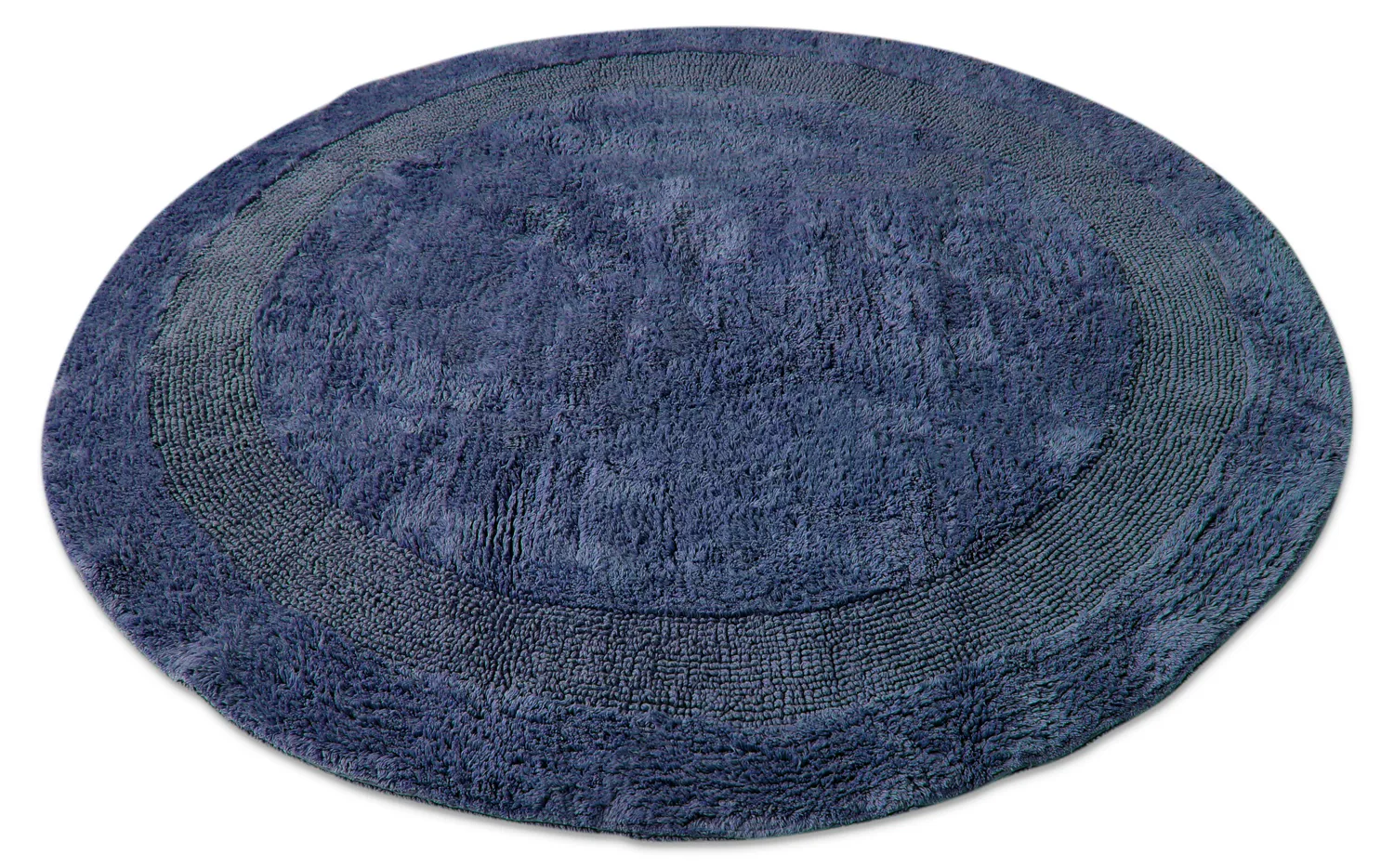 Runder badezimmerteppich - Nila (blau)