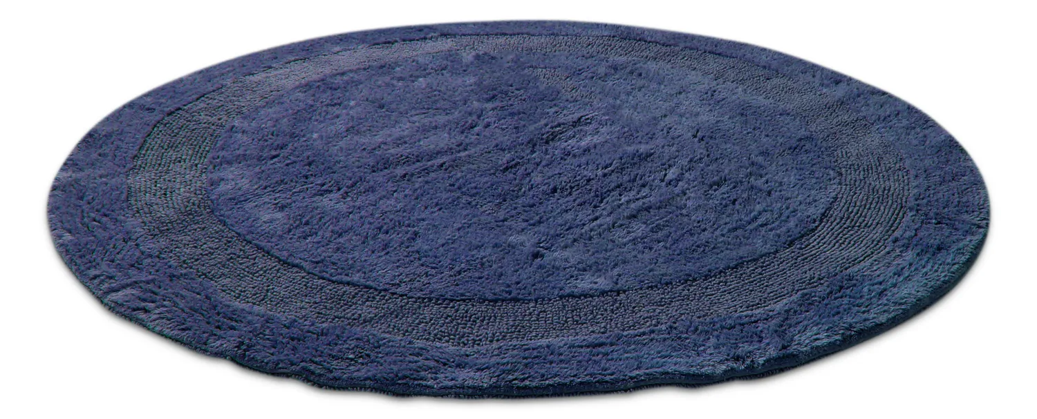 Runder badezimmerteppich - Nila (blau)