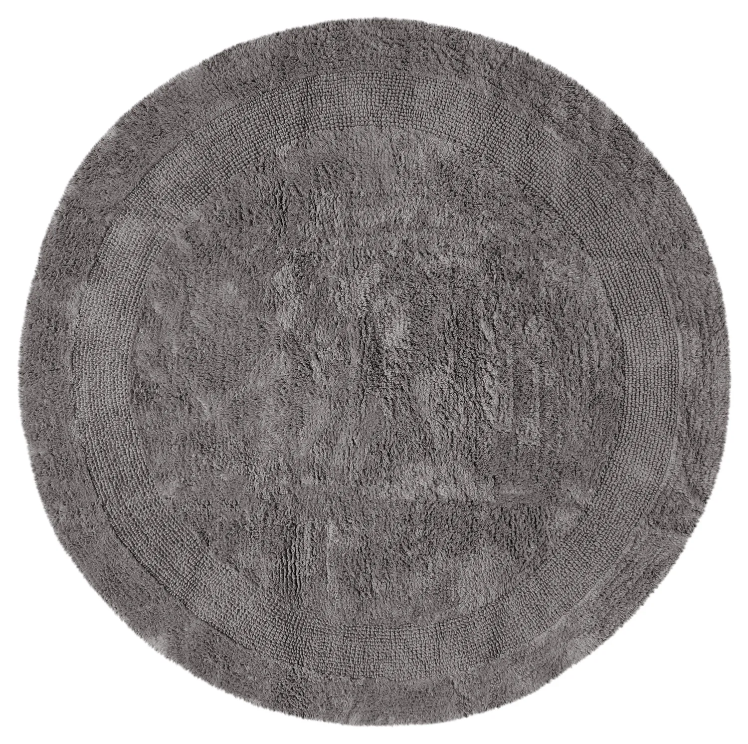 Runder badezimmerteppich - Nila (dunkelgrau)