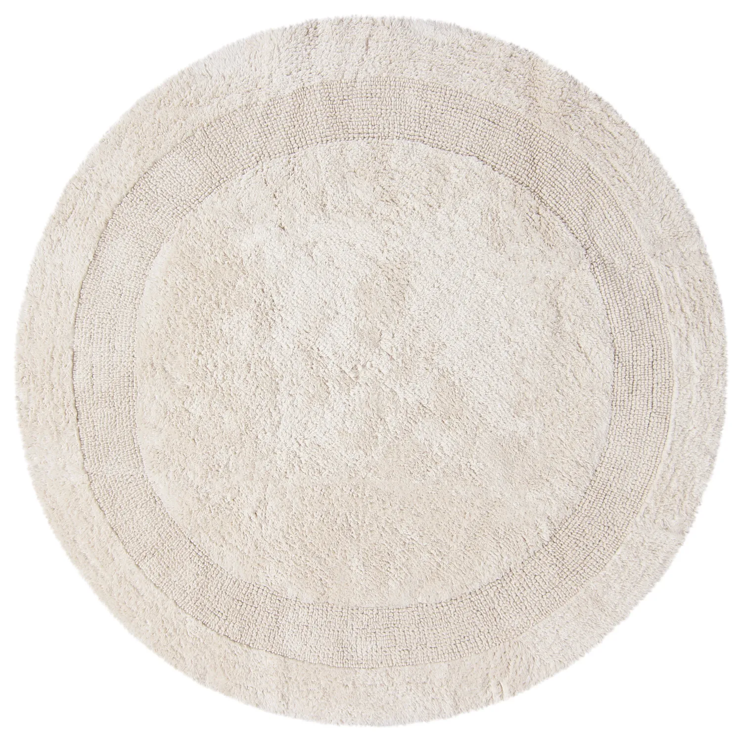 Runder badezimmerteppich - Nila (cremefarben)