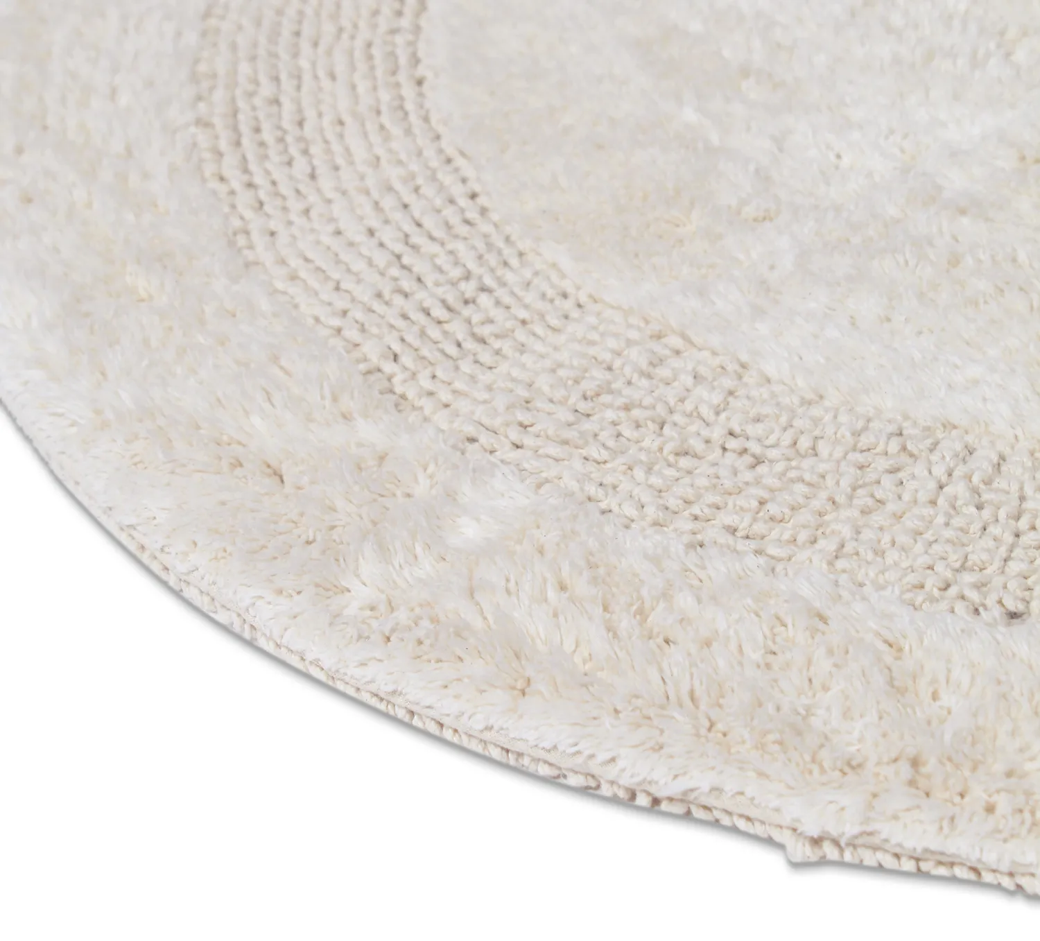 Runder badezimmerteppich - Nila (cremefarben)