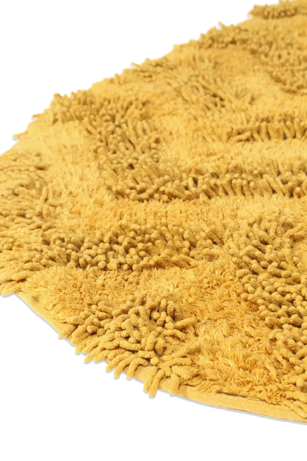 Ovaler badezimmerteppich - Tressa (gelb)