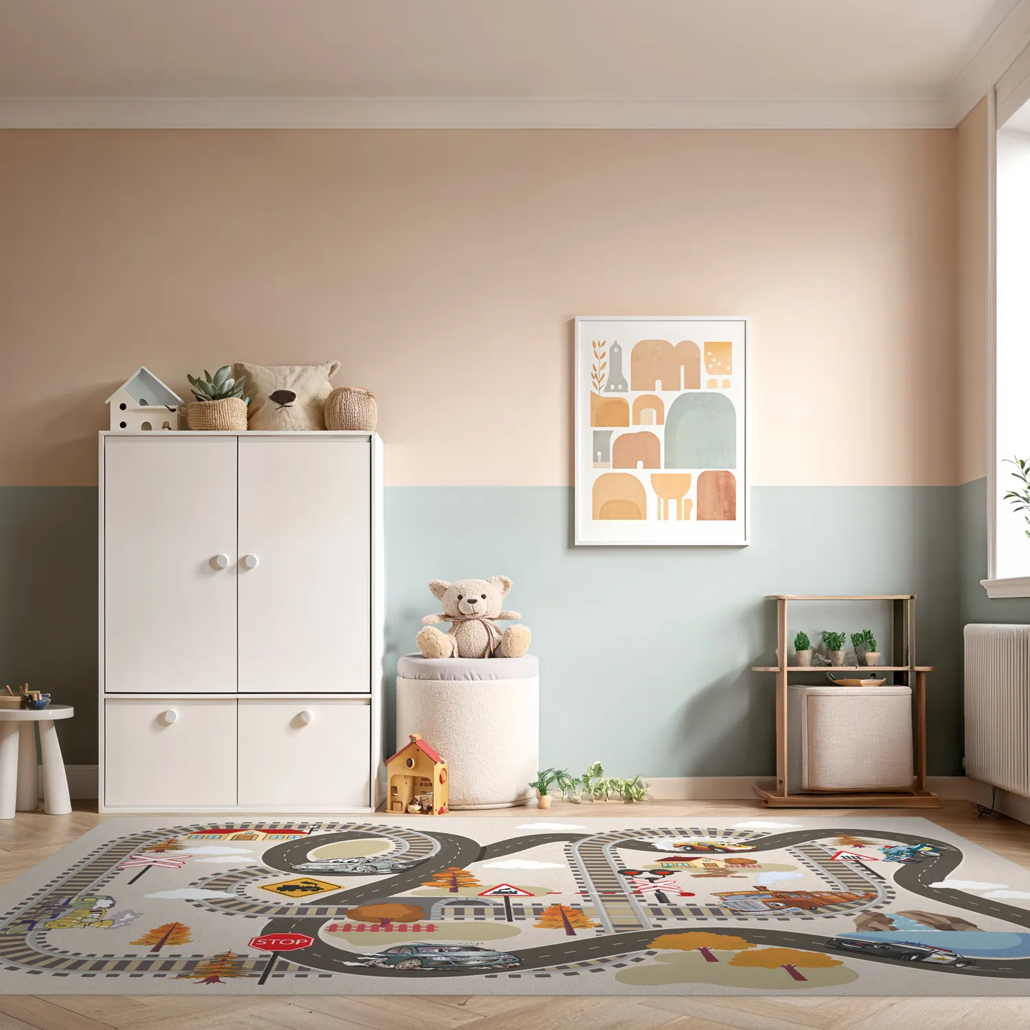 Kinderteppich - Autumn Town