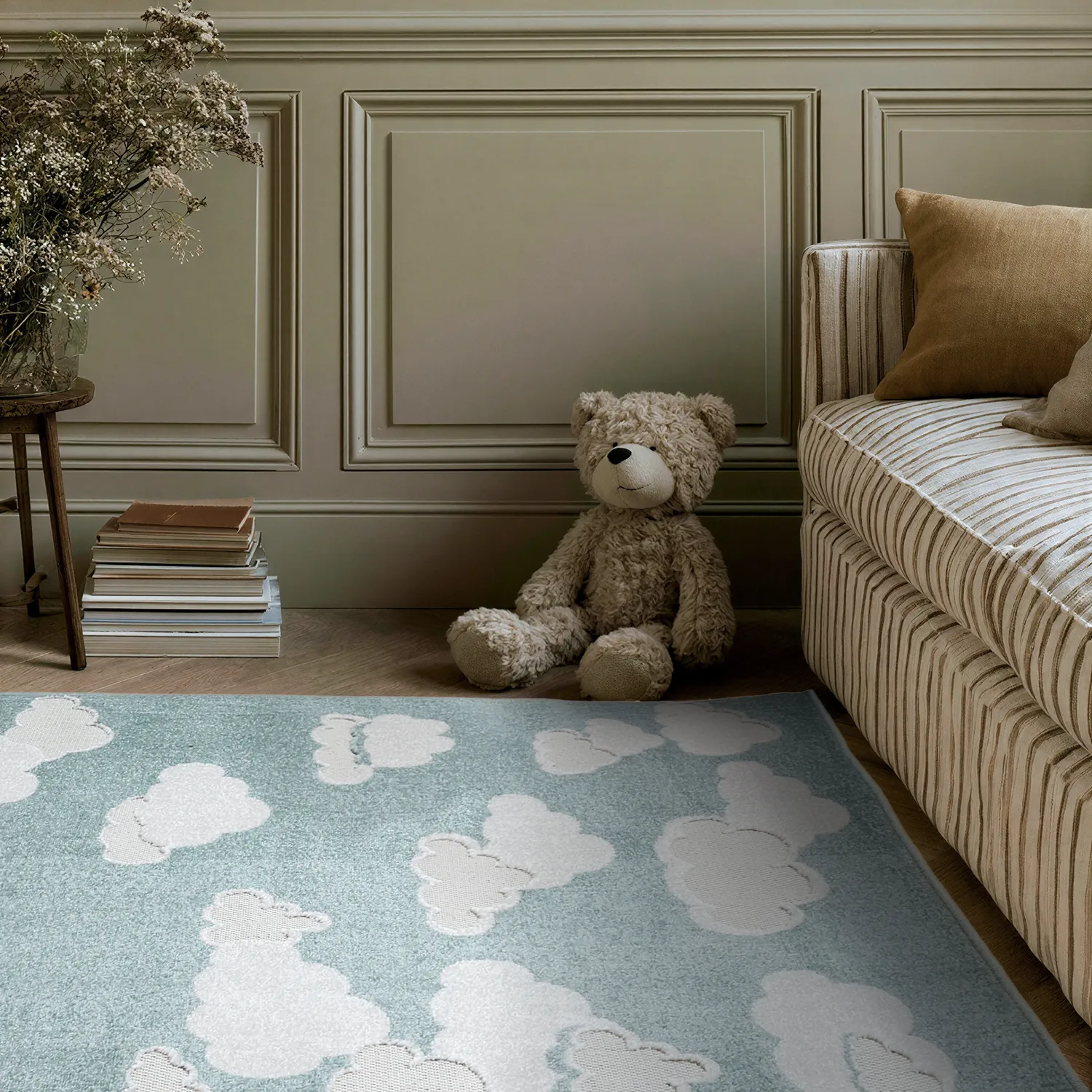 Tapis Enfant - Cloudy Sky (bleu)