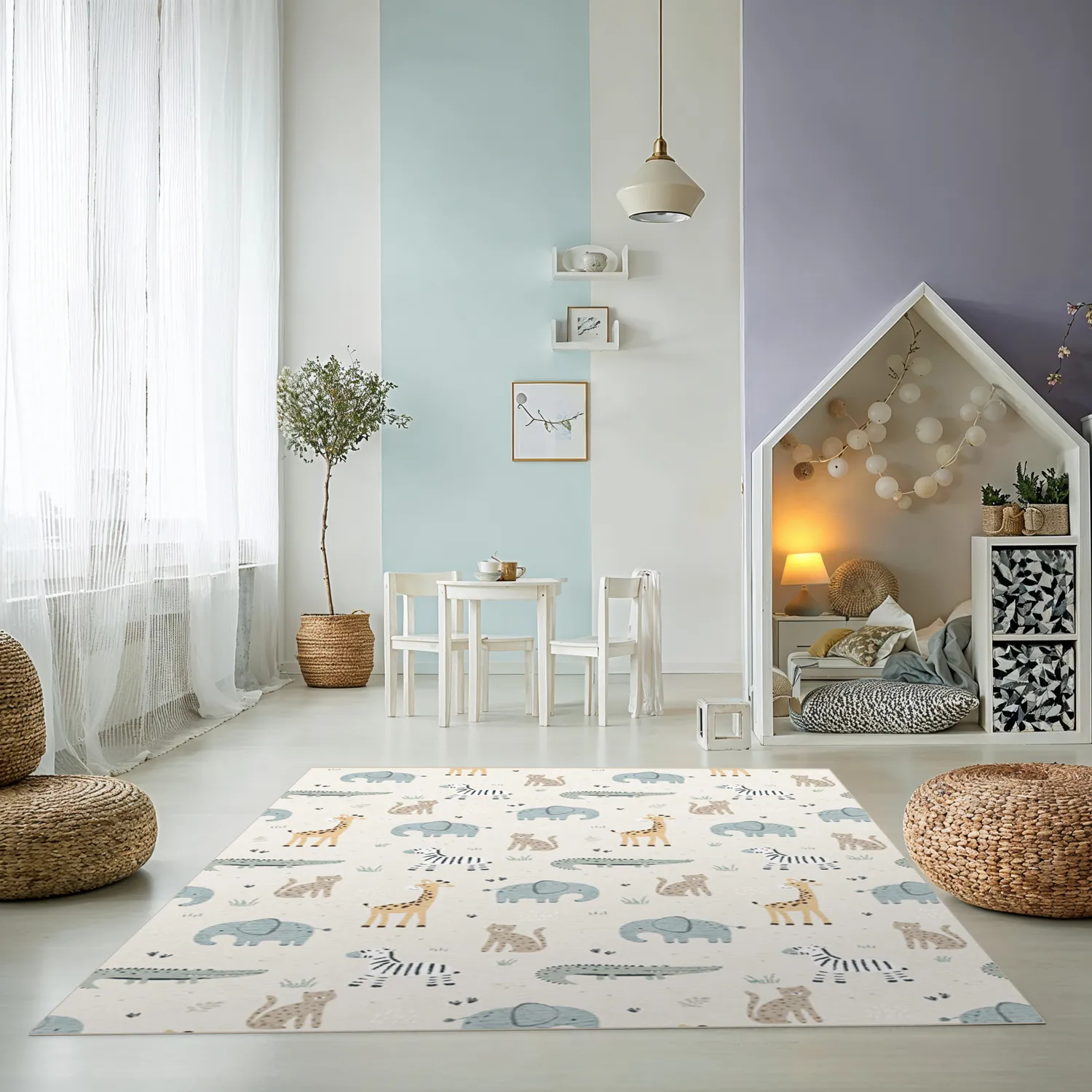 Kinderteppich - Safari Friends (multi)