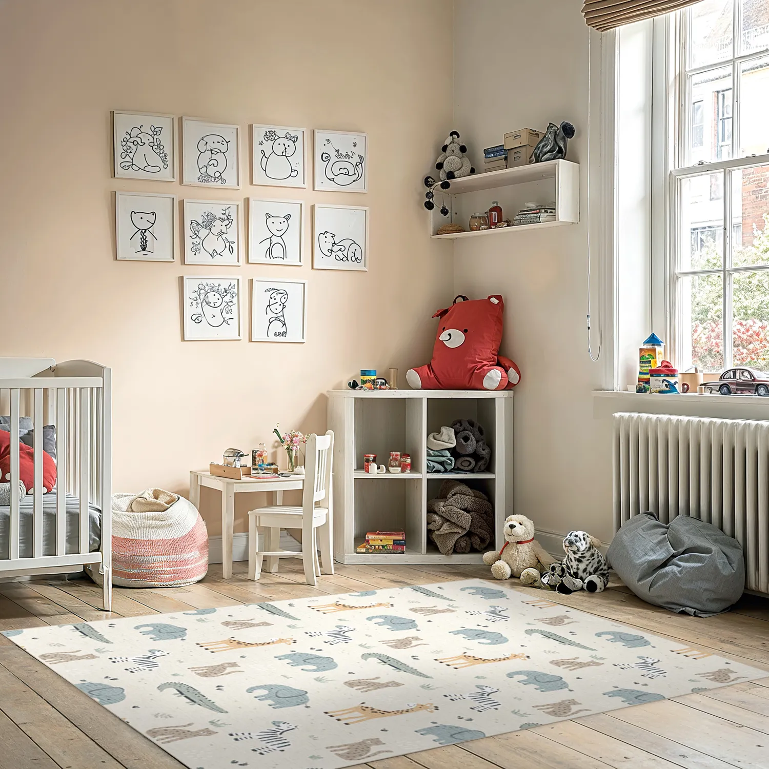 Kinderteppich - Safari Friends (multi)