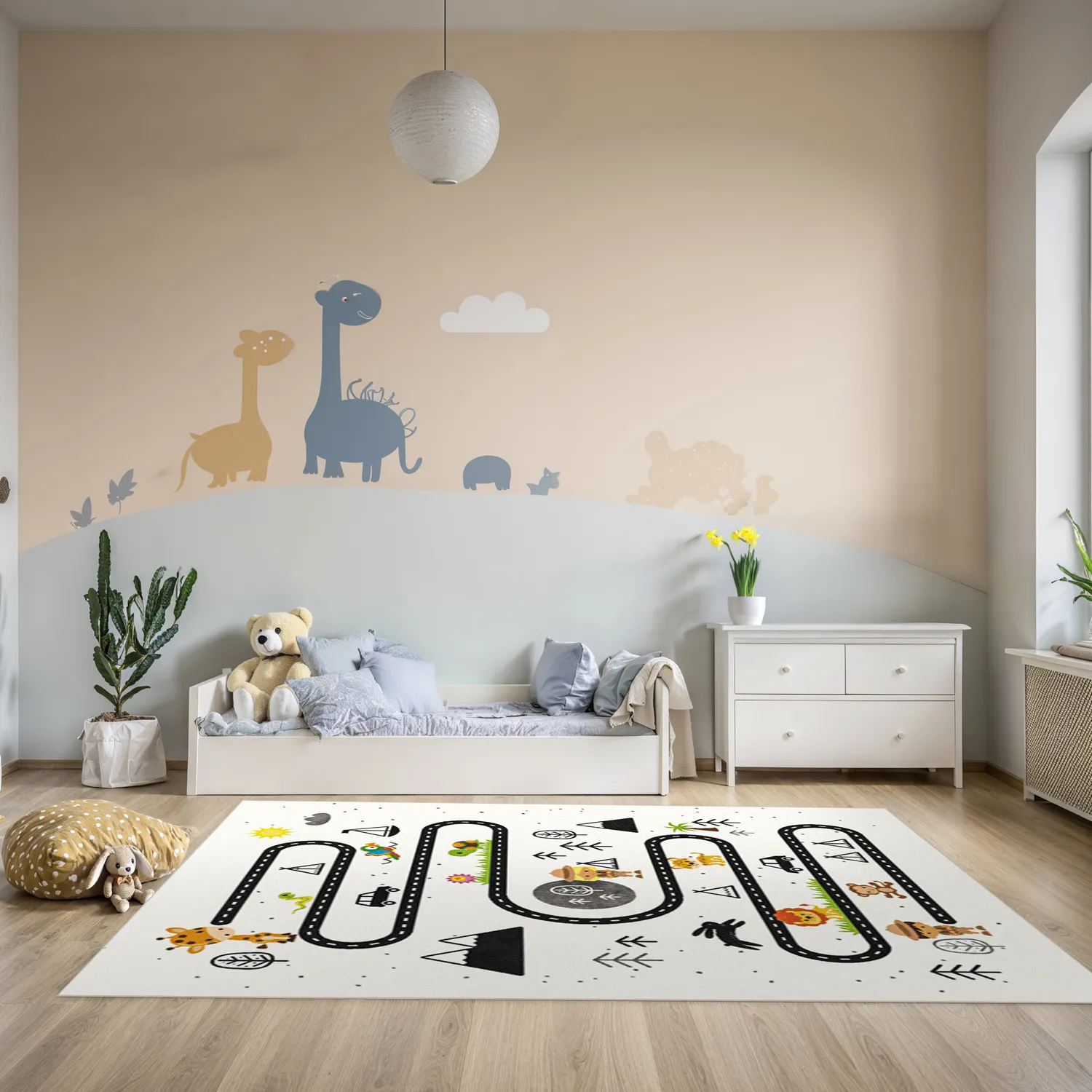 Tapis enfant - Safari road