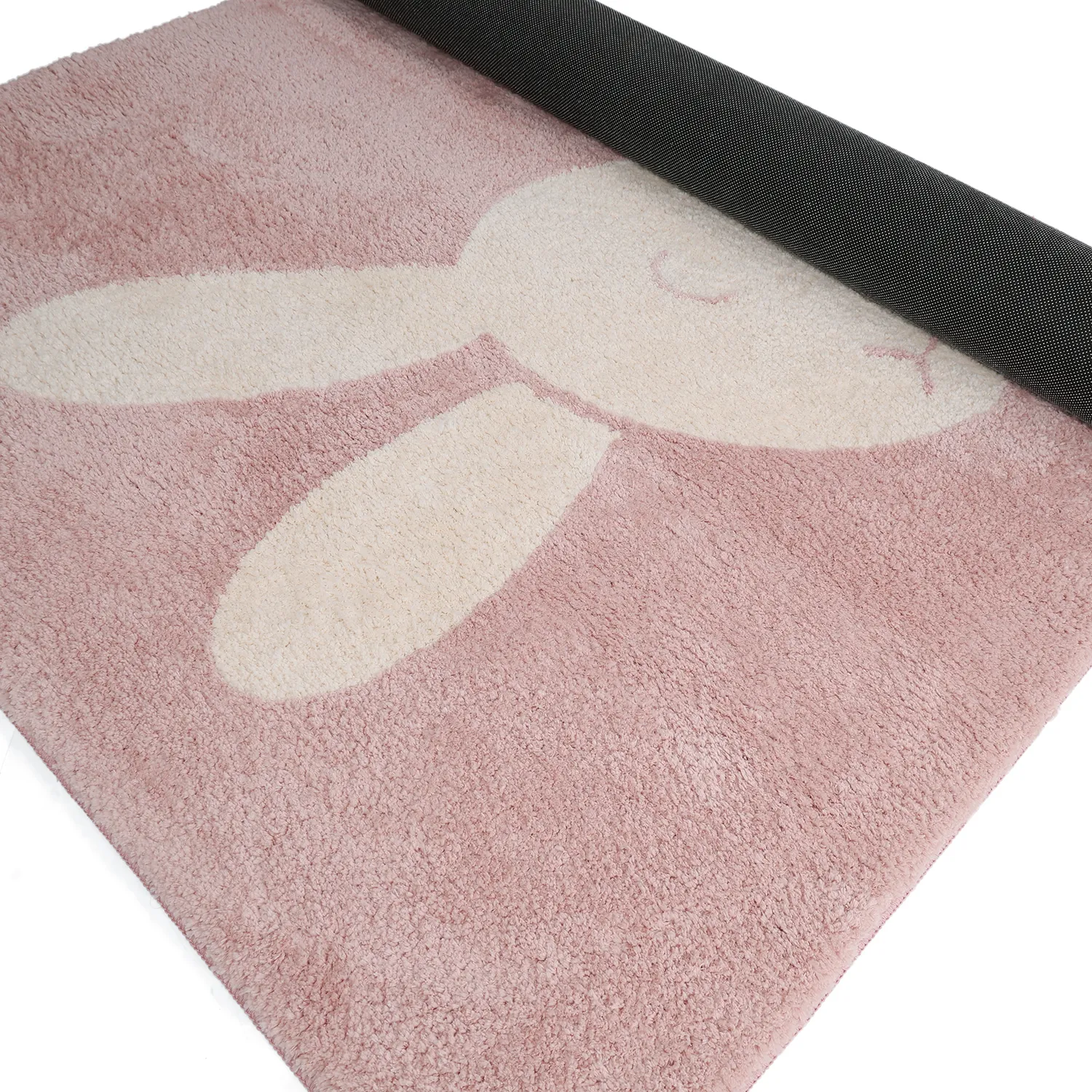 Kinderteppich - Soft Bunny (rosa/creme)