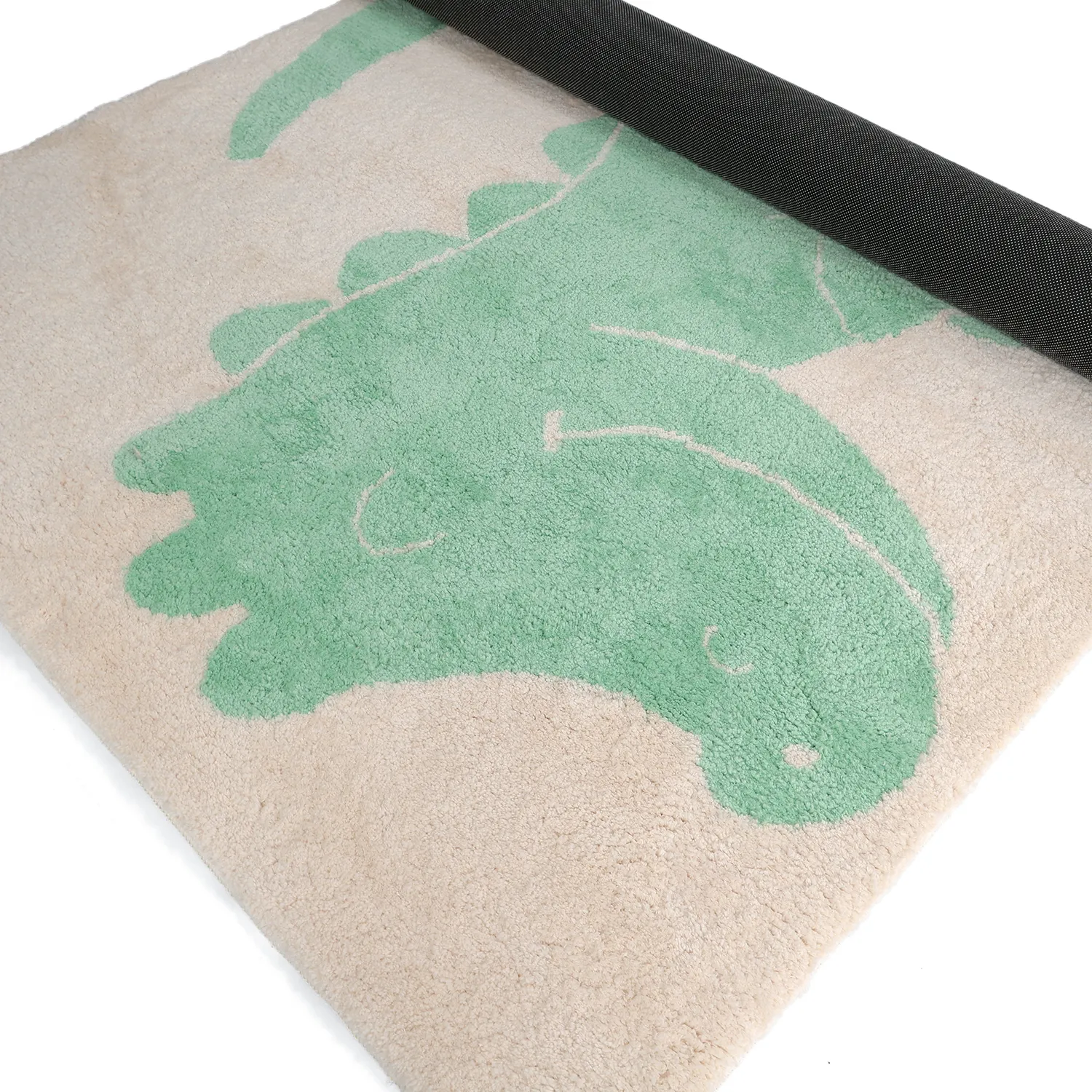 Kinderteppich - Soft Crocodile (creme/grün)