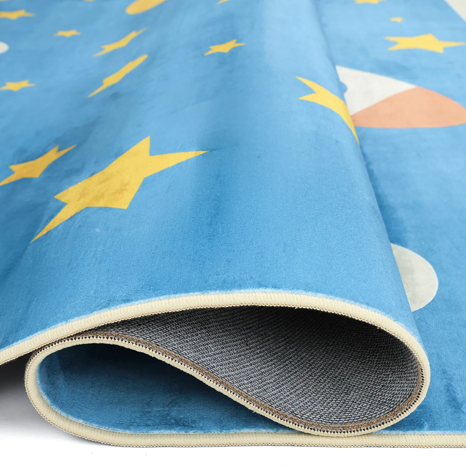 Kinderteppich - Space Rocket (blau)