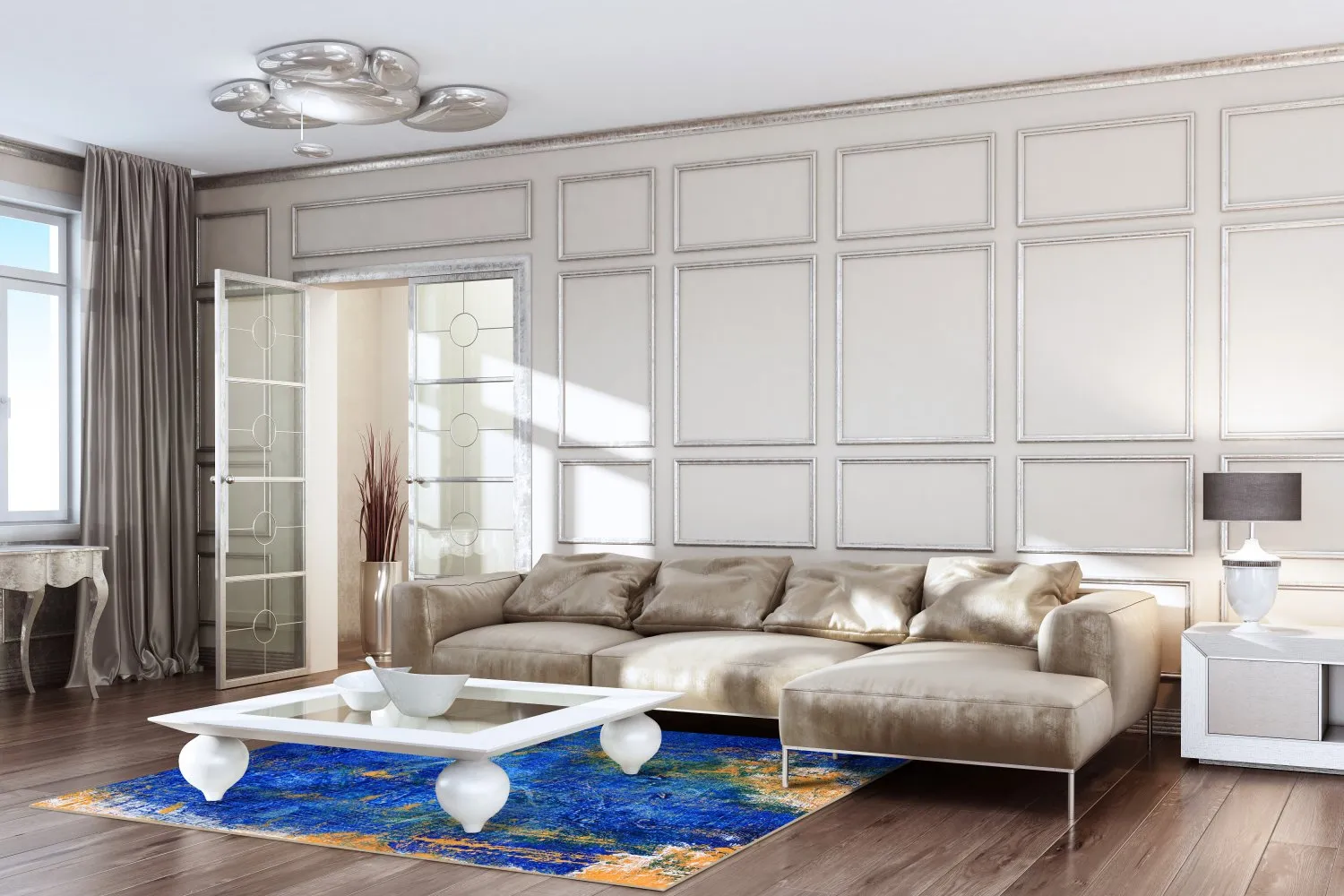 Tapis Wilton - Taravilla (bleu)