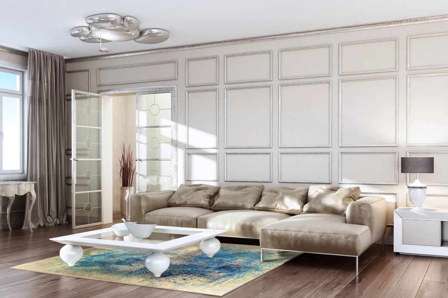 Wilton-Teppich - Sierra (blau)