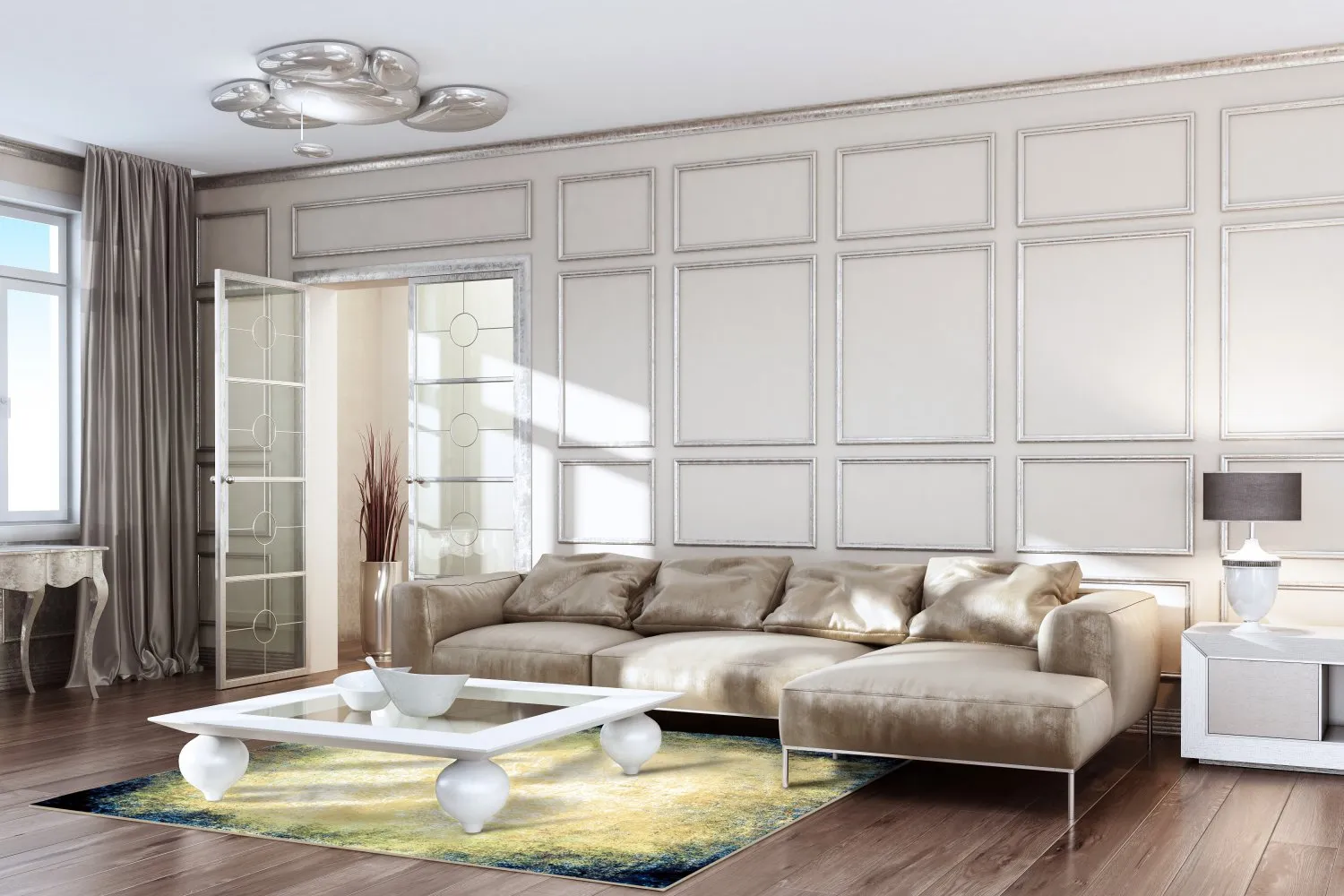 Tapis Wilton - Pampelune (bleu)