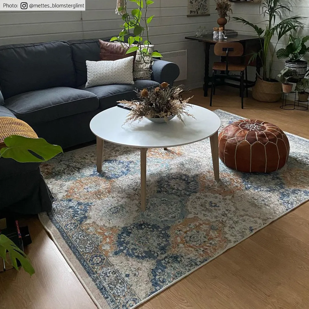 Wilton-Teppich - Bohemia (blau/multi)