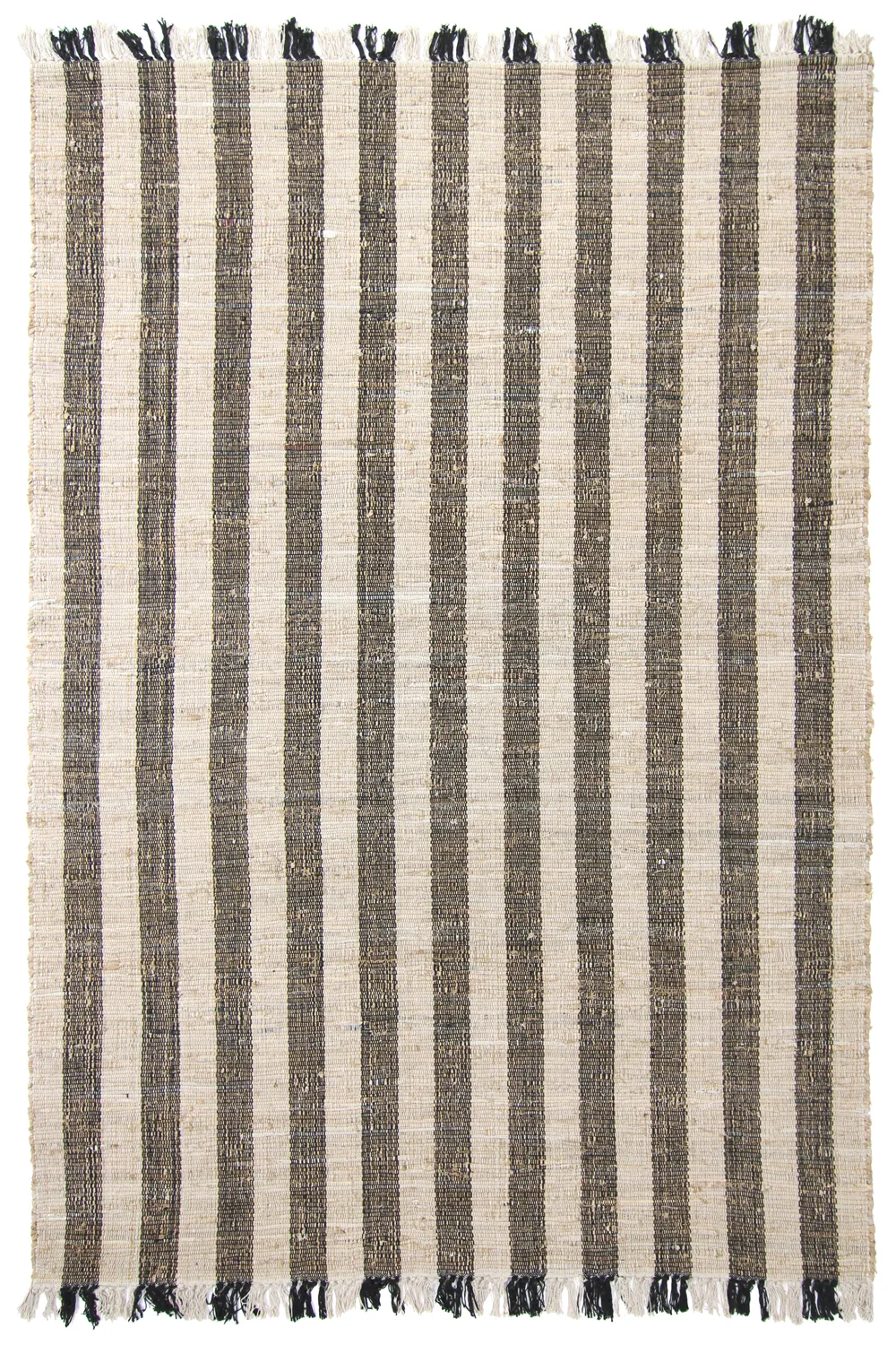 Baumwollteppich - Hedda (schwarz)