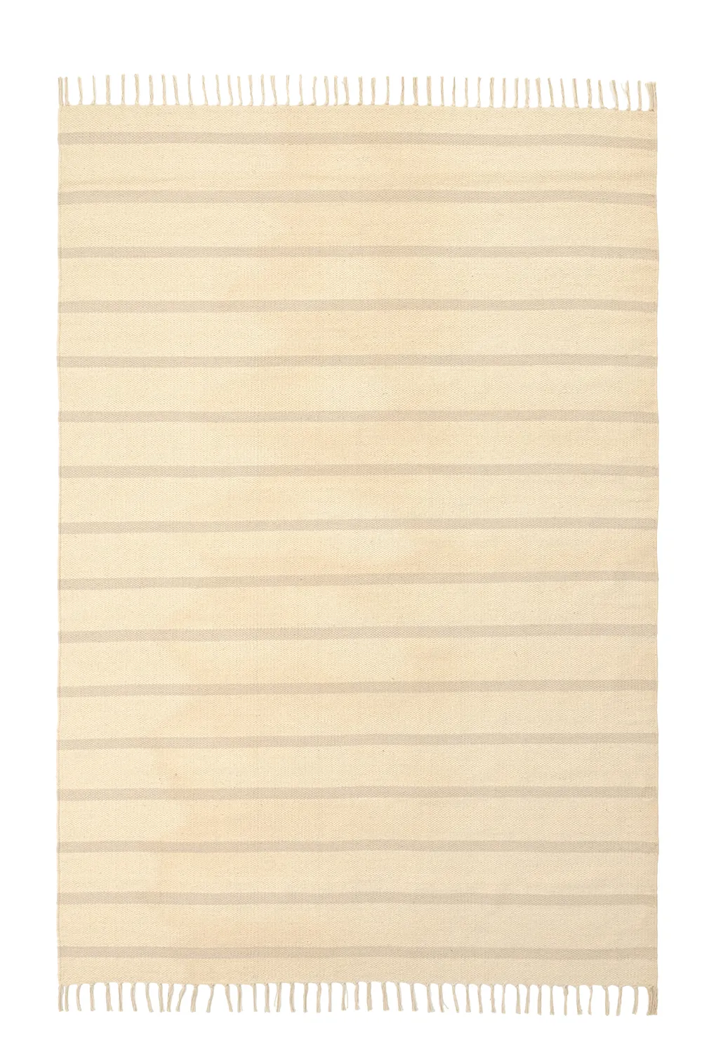 Tapis en coton - Helle (blanc cassé/gris)