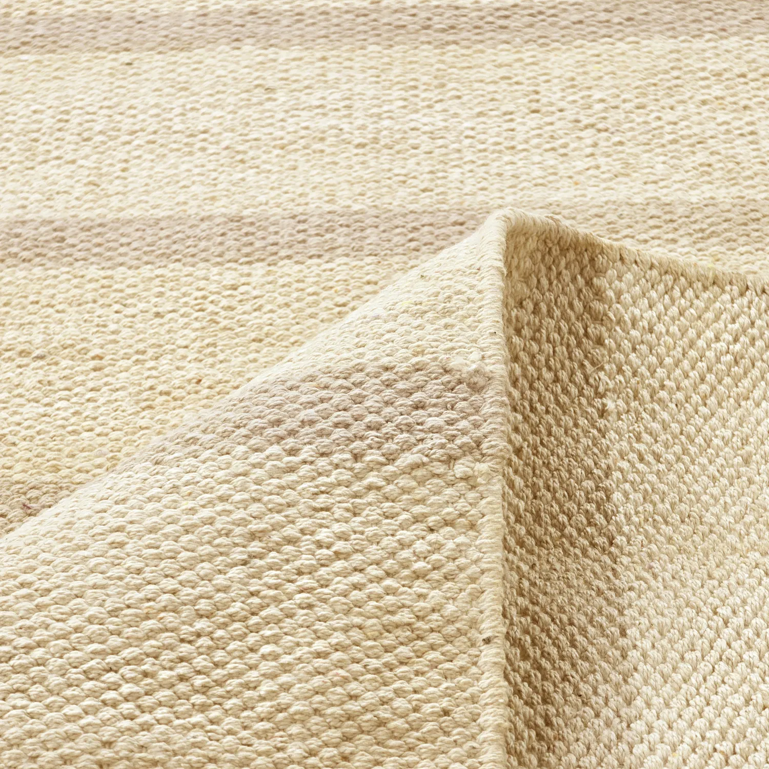 Tapis en coton - Helle (blanc cassé/gris)