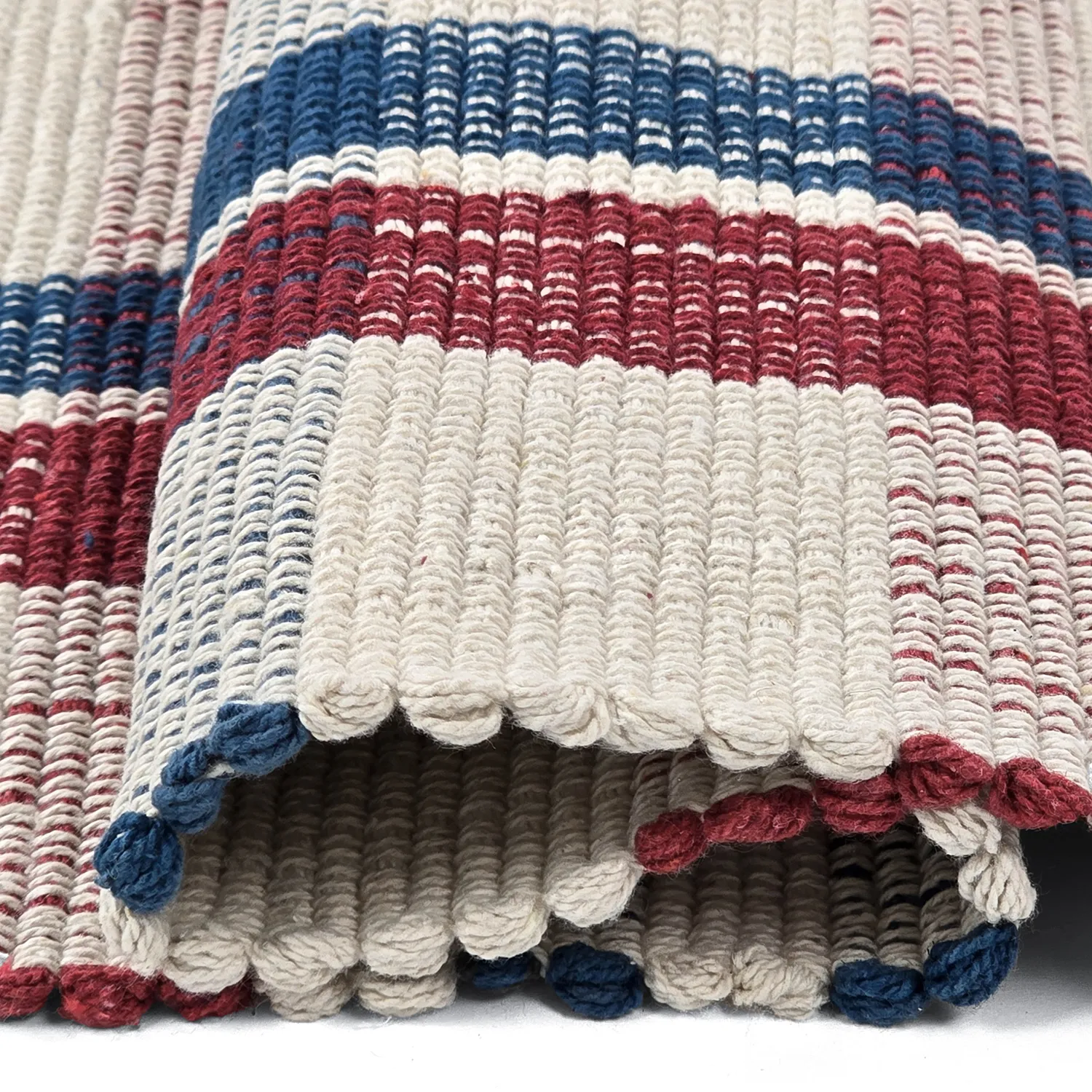 Baumwollteppich - Husvik (creme/mehrfarbig)