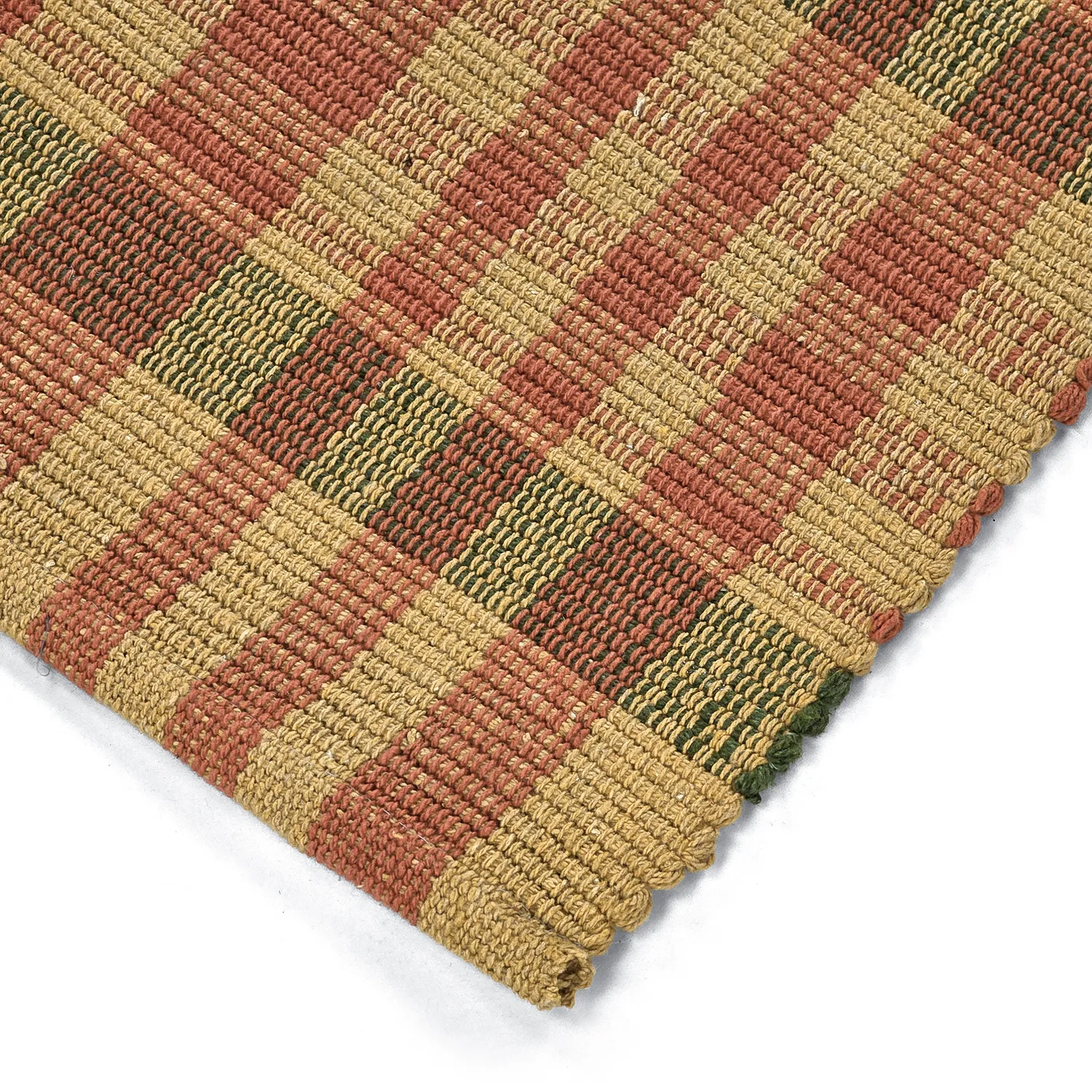 Baumwollteppich - Husvik (senf/mehrfarbig)