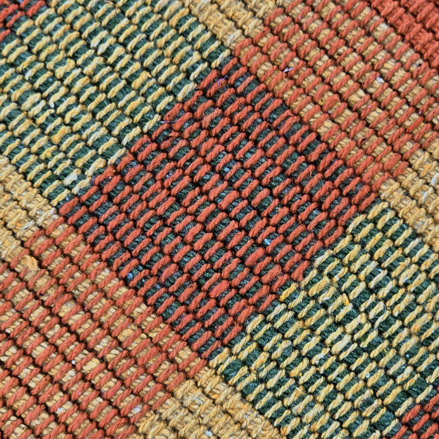 Baumwollteppich - Husvik (senf/mehrfarbig)