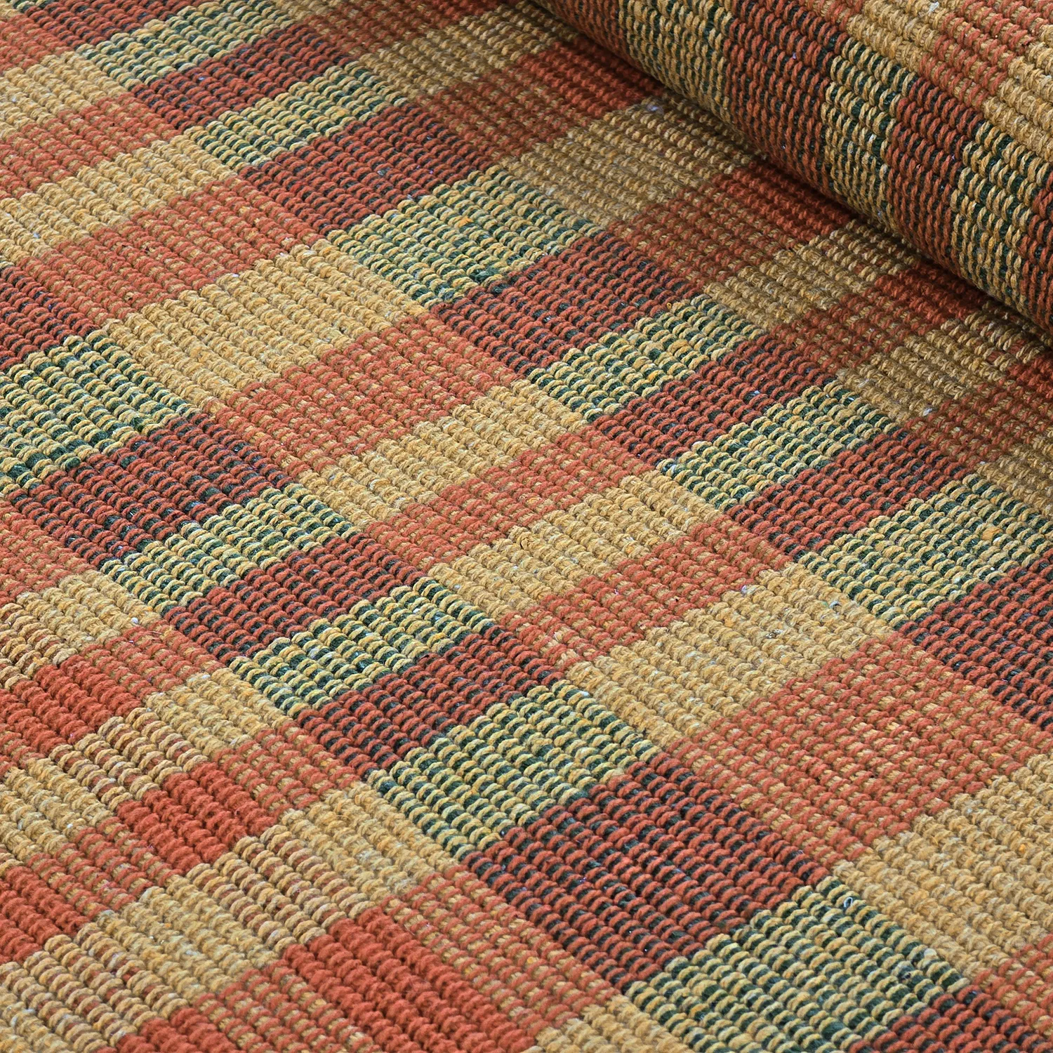 Baumwollteppich - Husvik (senf/mehrfarbig)