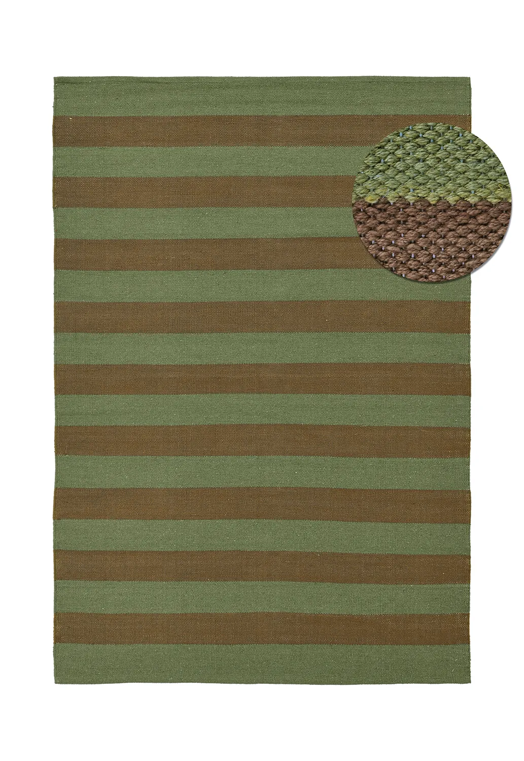 Baumwollteppich - Nilo (moosgrün)