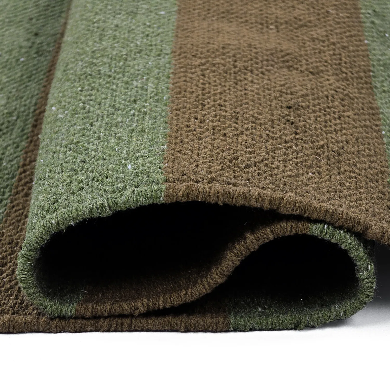 Baumwollteppich - Nilo (moosgrün)