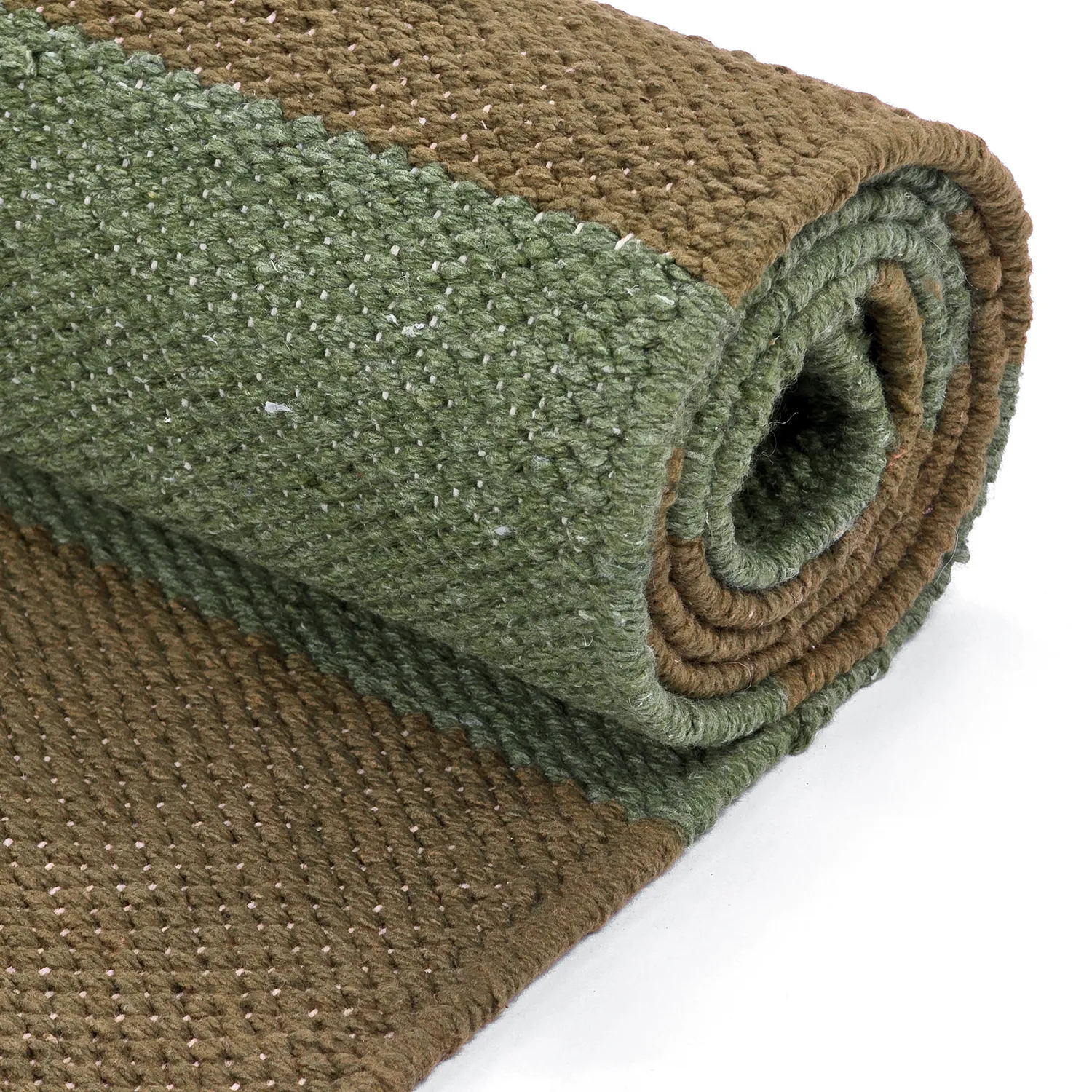 Baumwollteppich - Nilo (moosgrün)