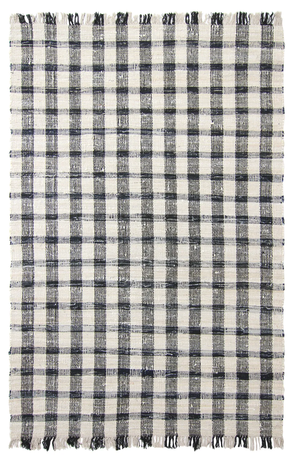 Tapis en coton - Noomi (noir)