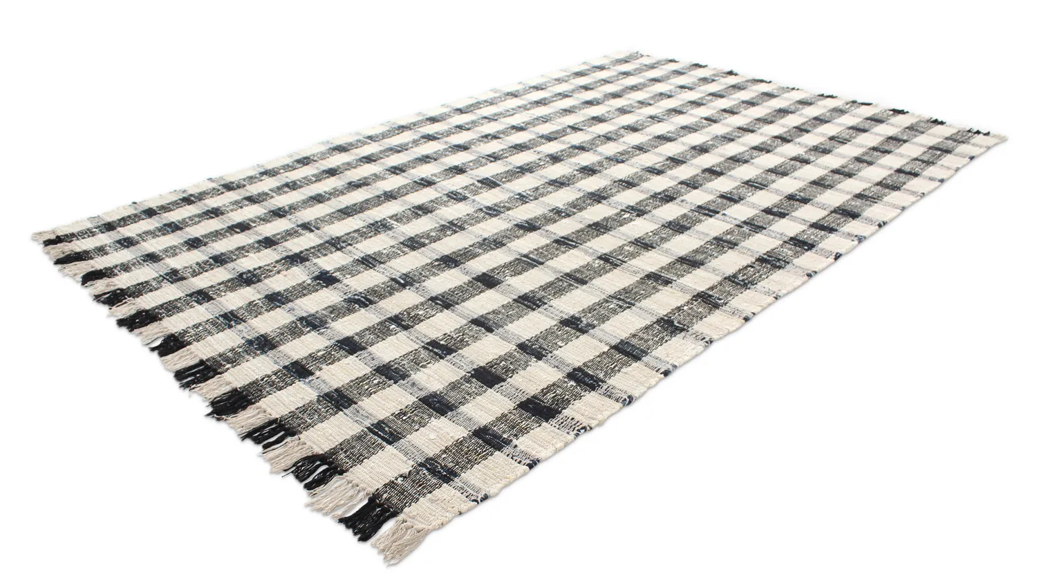 Tapis en coton - Noomi (noir)