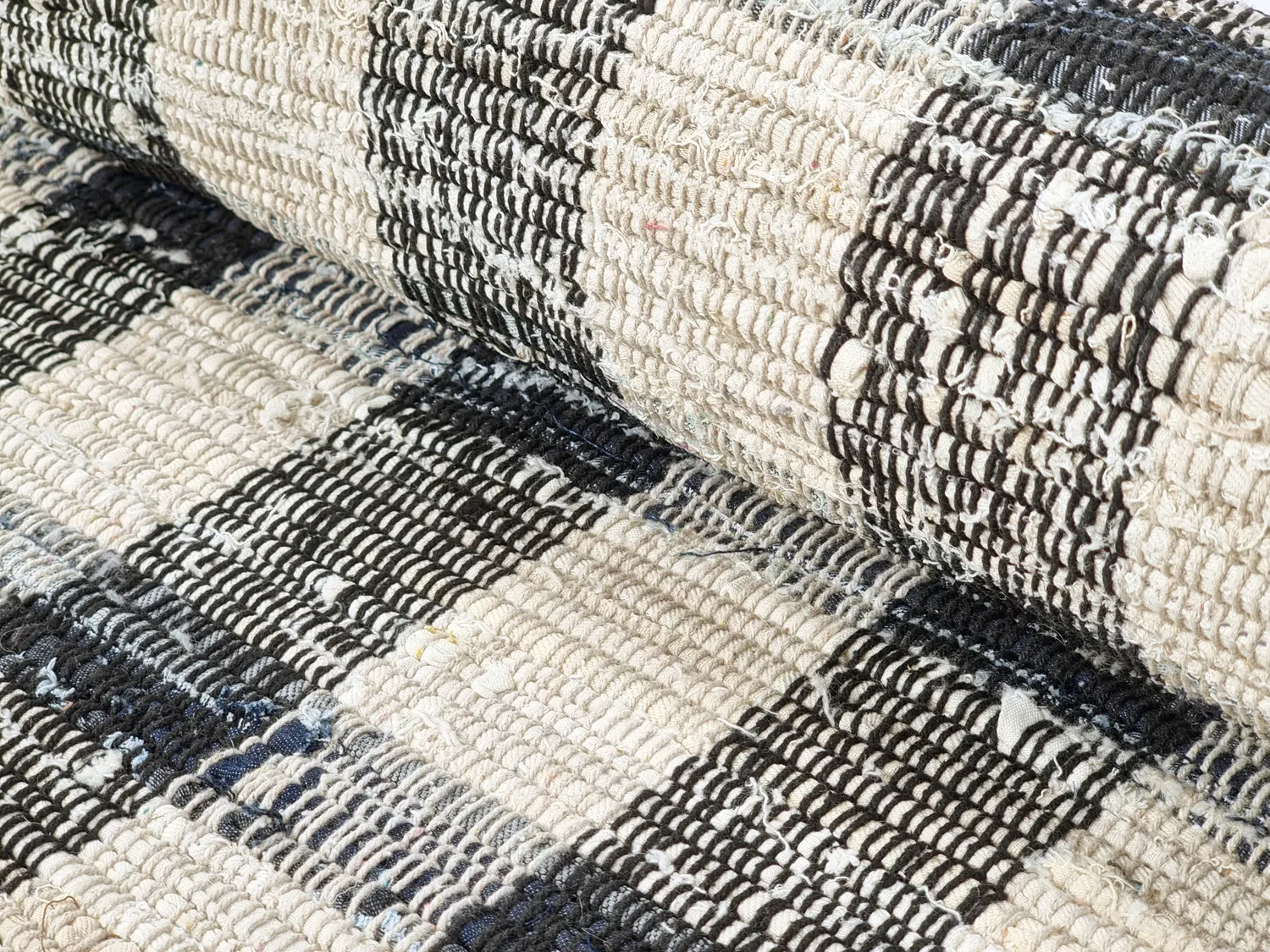 Tapis en coton - Noomi (noir)