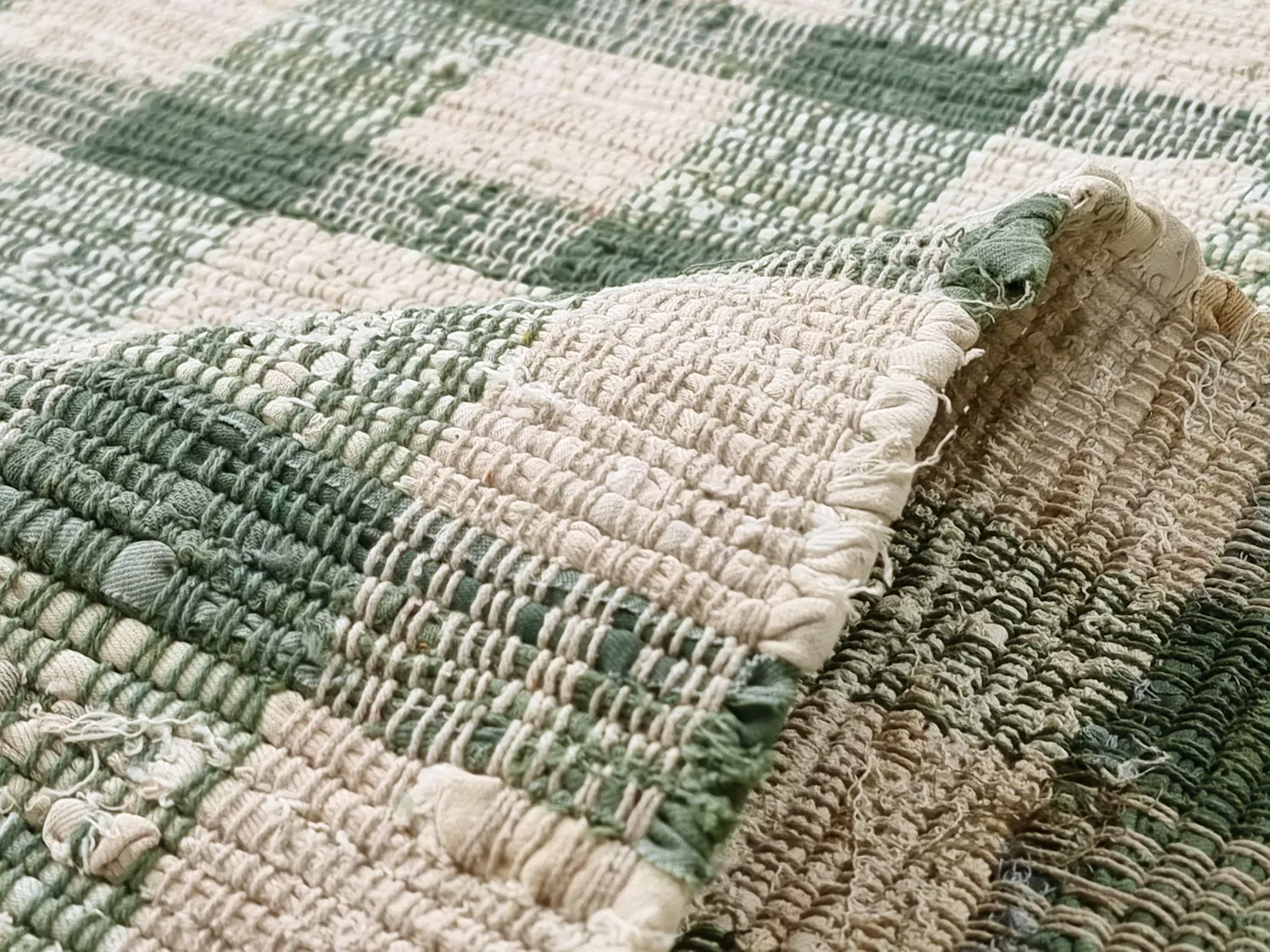 Baumwollteppich - Noomi (grün)