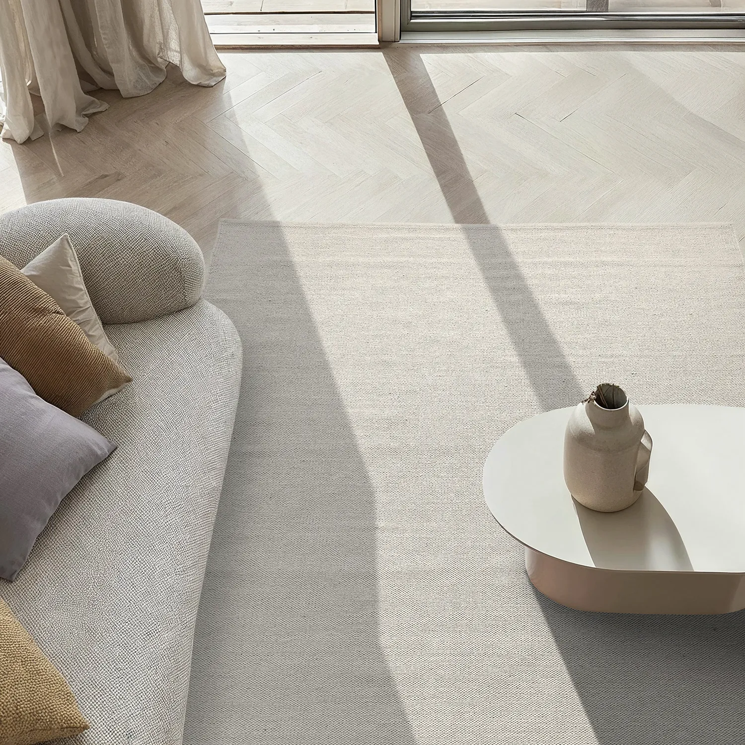 Baumwollteppich - Rigolet (creme)