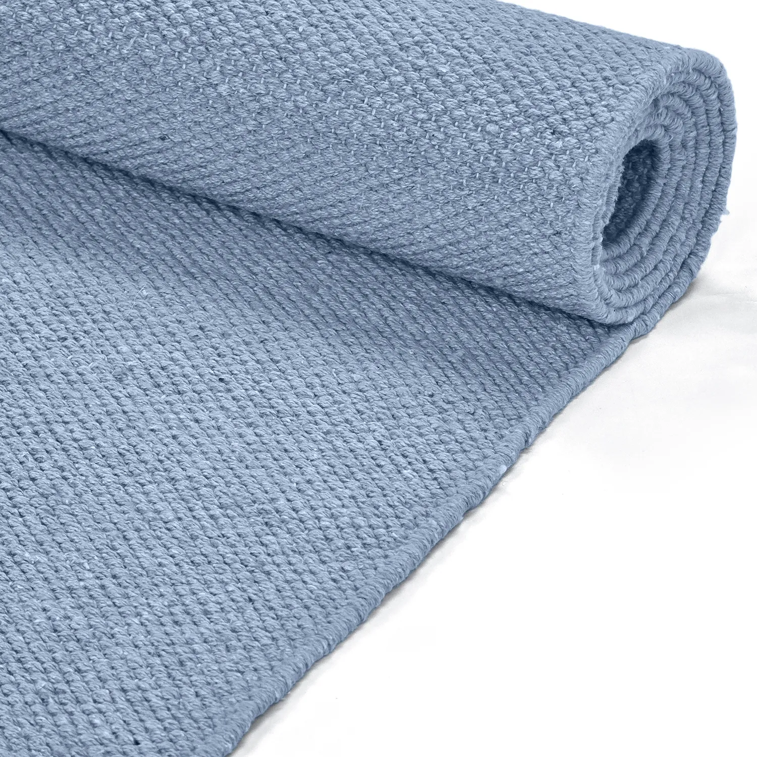 Baumwollteppich - Rigolet (hellblau)