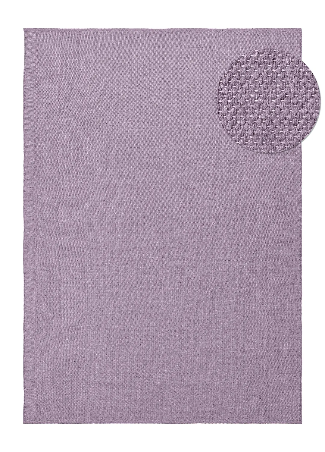 Tapis Coton - Rigolet (violet clair)