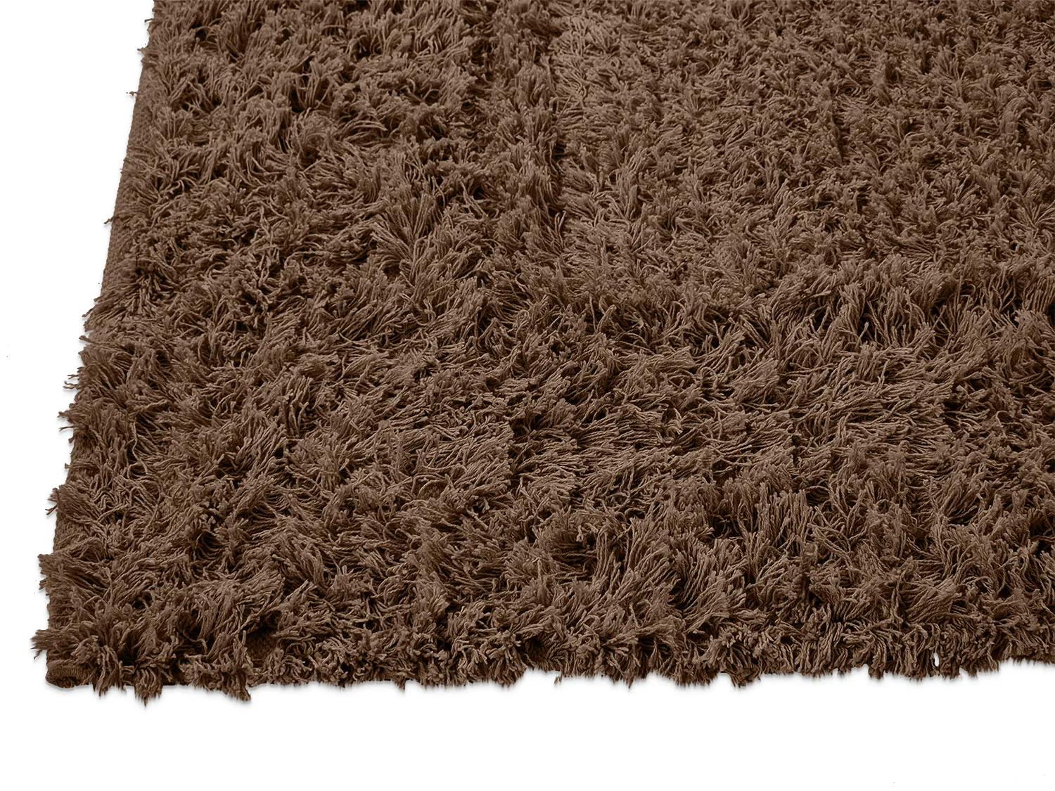 Tapis à poils longs - Aline Natural Cotton Shaggy (marron)