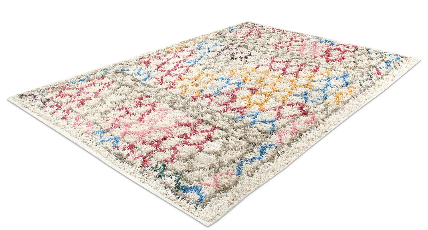 Tapis à poils longs - Calder Natural Cotton Shaggy (multi)
