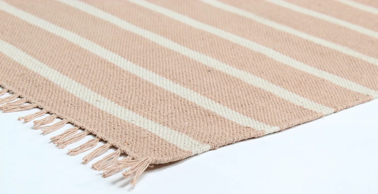 Baumwollteppich - Helle (rosa)