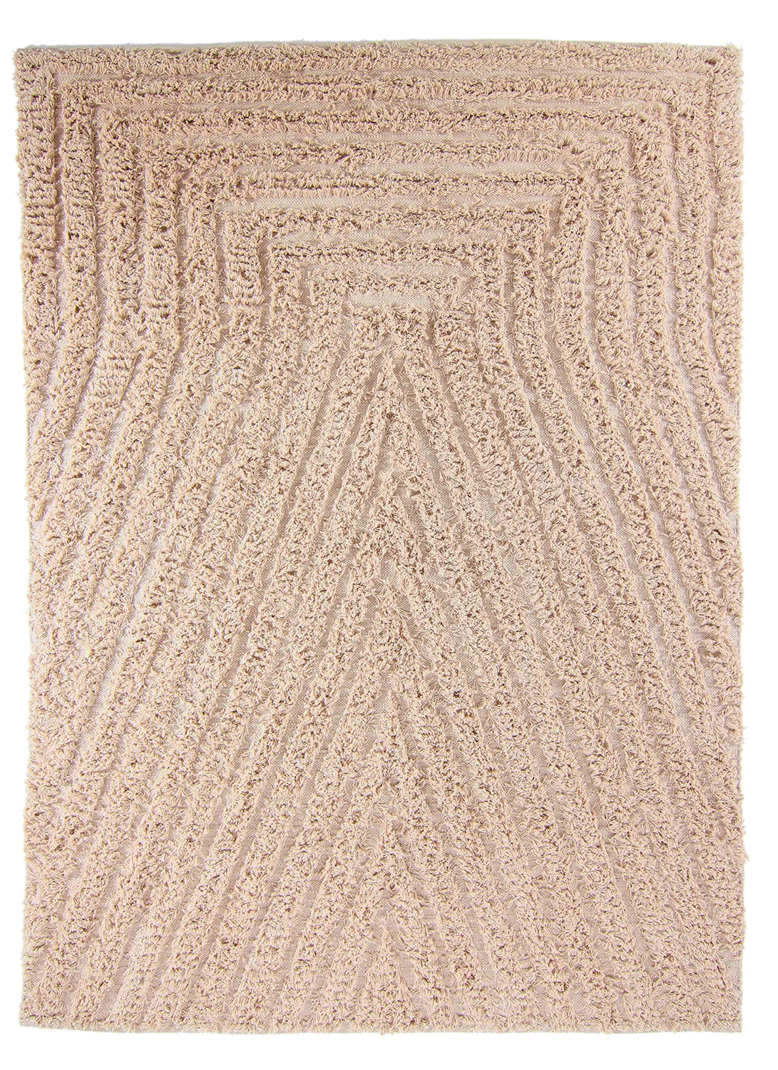 Hochflorteppiche - Indra Natural Cotton Shaggy (beige)