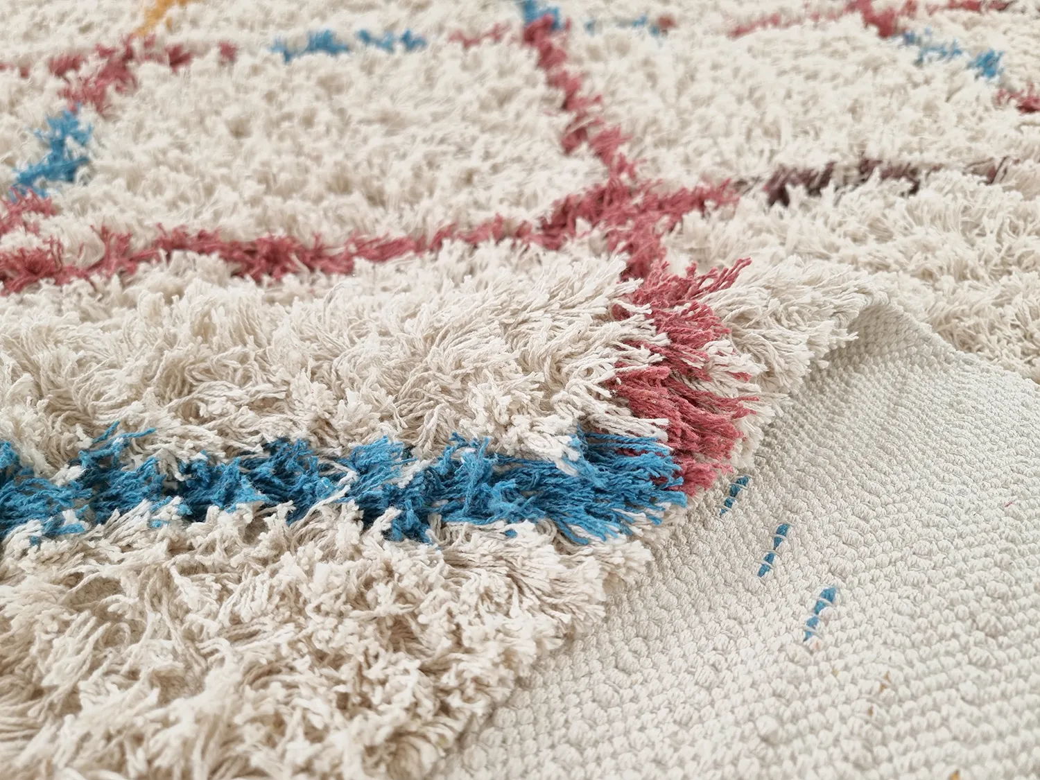 Hochflorteppiche - Maeron Natural Cotton Shaggy (multi)