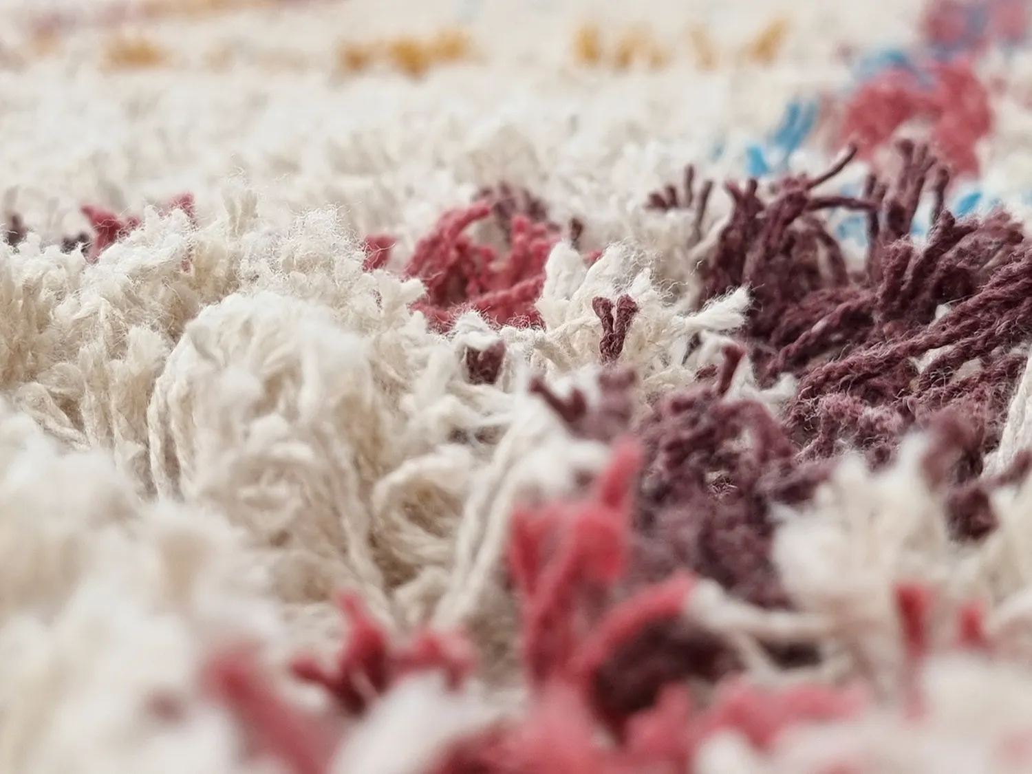 Hochflorteppiche - Maeron Natural Cotton Shaggy (multi)