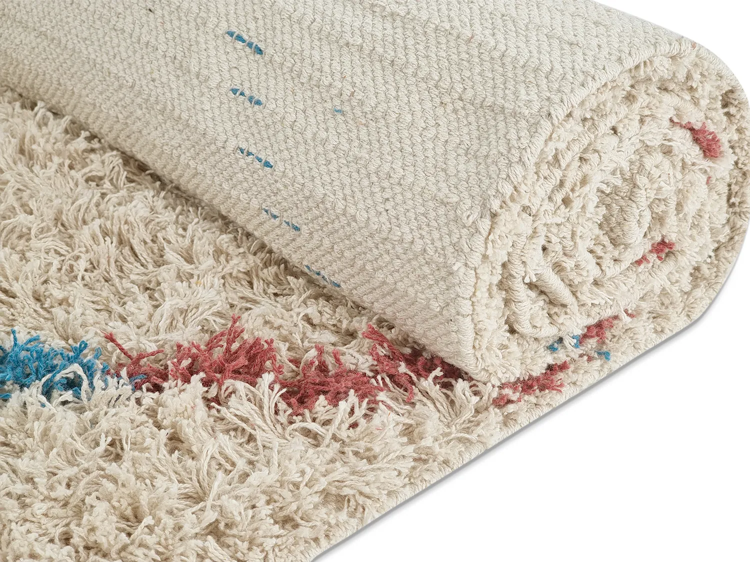 Hochflorteppiche - Maeron Natural Cotton Shaggy (multi)